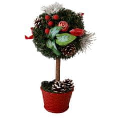 ARPEX Božično drevo okrašeno umetno okroglo 30cm