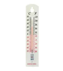 Sobni/notranji termometer plastični 20x4cm beli KOZÁČEK