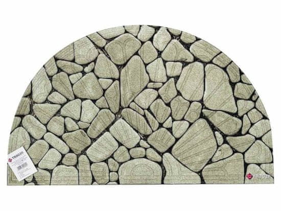 Tragar Podloga za vrata 45x75cm s potiskom, polkrožna KAMEN