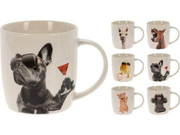 Vrč porcelan 340ml ŽIVALI mešanica dekorjev