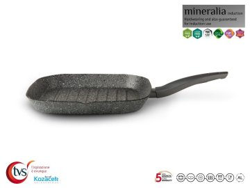 TVS Ponev za peko na žaru z neprebojnim prijemom 28x28cm MINERALIA, vključno z indukcijo