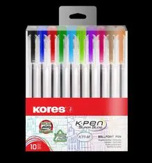 Kores Pen K11, komplet 10 barv