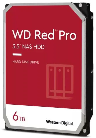 WD RED Pro 6TB HDD / 6003FFBX / SATA 6Gb/s / notranji 3,5"/ 7200 vrt/min / 256 MB