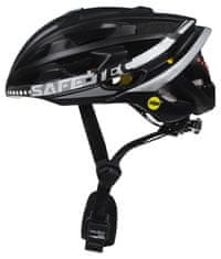 CEL-TEC Čelada SAFE-TEC Smart Bluetooth/ Repro/ MIPS/ TYR3 Black-silver XL
