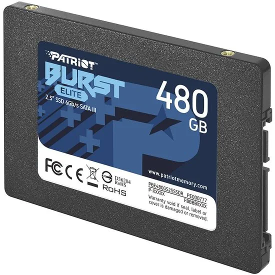 Patriot BURST ELITE 480 GB SSD / Notranji / 2,5" / SATA 6 Gb/s /