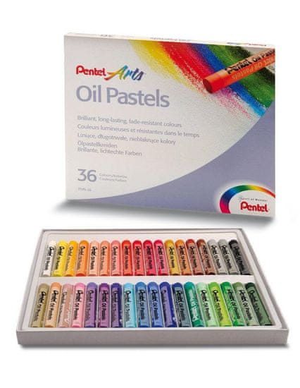 Pentel Umetniški oljni pasteli 36 kosov