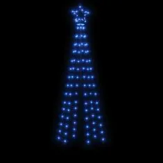 Greatstore Novoletna jelka stožec 108 modrih LED lučk 70x180 cm