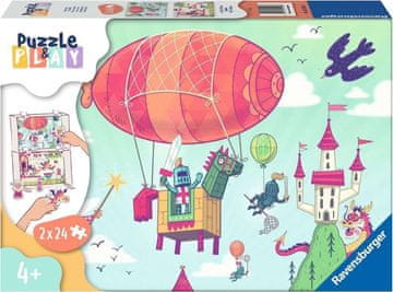 Ravensburger Puzzle&Play: Kraljevska zabava 2x24 kosov