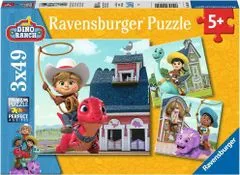 Ravensburger Puzzle Dino Ranch 3x49 kosov