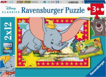 Ravensburger Puzzle Disney: Pravljične živali 2x12 kosov