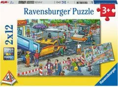 Ravensburger Puzzle Gradbena dela 2x12 kosov
