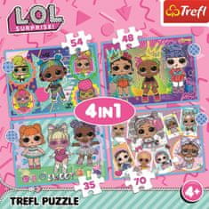 Trefl Puzzle LOL Surprise: Meet the dolls 4v1 (35,48,54,70 kosov)