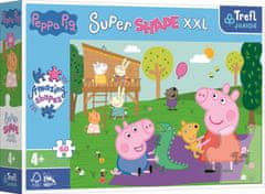 Trefl Pujs Pepin Super Shape XXL Puzzle: Igranje z Big Brotherjem 60 kosov