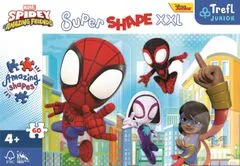 Trefl Puzzle Super Shape XXL Spidey in njegovi neverjetni prijatelji 60 kosov