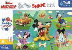 Trefl Sestavljanka Mickey Mouse Super Shape XXL: zabavna 60 kosov