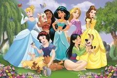 Trefl Puzzle Super Shape XL Disneyjeve princeske: Na vrtu 104 kosov