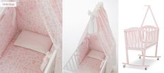 AZZURA design  sladka zibelka - roza antična s posteljnino