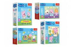 Trefl MiniPuzzle miniMaxi 20 kosov Peppa Pig 4 vrste v škatli 11x8cm