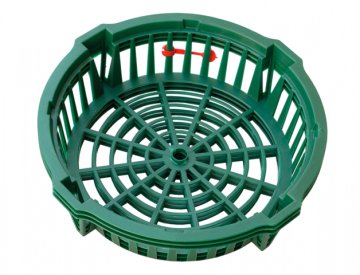 Košara za čebulice temno zelena d22cm 3ks
