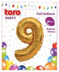 Toro BALON ŠTEVILO 9, 30 cm, MATNA ZLATA