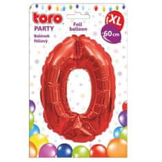 Toro BALON XL, ŠTEVILKA 0, 60 CM, MAT RDEČA