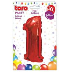 Toro BALON XL, ŠTEVILKA 1, 60 CM, MAT RDEČ