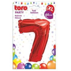 Toro BALON XL, ŠTEVILKA 7, 60 CM, MAT RDEČA