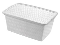 Heidrun Škatla za shranjevanje s pokrovom, 10L, PLAST, 33X23X16CM