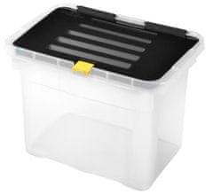 Heidrun ŠKATLA ZA SHRANJEVANJE S POKROVOM, 9 L, PLASTIKA, 30X23X20 CM
