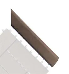 G21 Prehodni trak iz indijske tikovine za WPC ploščice, 38,5 x 7,5 cm vogal (desno)