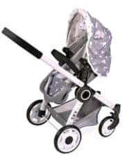 DeCuevas Zložljiv voziček za lutke 3 v 1 z nahrbtnikom - 70 cm / SKY 2020