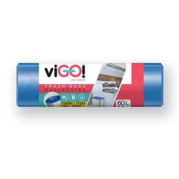 VIGO VREČA ZA SMETI LDPE, 60L/10 KOSOV, 60X80CMMODRA