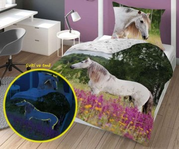 Detexpol Vključeno platno Konj na travniku, 140/200, 70/80 cm