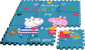 EUROSWAN Talna penasta sestavljanka Peppa Pig Eva, 9 kosov v vrečki cm
