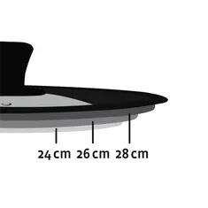 Xavax Xavaxovi univerzalni pokrovi za lonce, 24, 26 in 28 cm