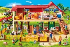 Schmidt Sestavljanka Playmobil Kmetija 100 kosov + figurica Playmobil