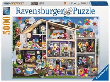 Ravensburger Puzzle Hiša za Gelini 5000 kosov