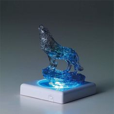 3D kristalna sestavljanka Wolf / 37 kosov