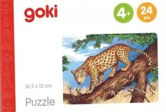 Goki Lesena sestavljanka Afriške živali: jaguar 24 kosov