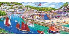 Gibsons Panorama Puzzle Port of Looe, Cornwall 636 kosov