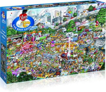 Gibsons Puzzle Rad prodajam iz prtljažnika avtomobila 1000 kosov