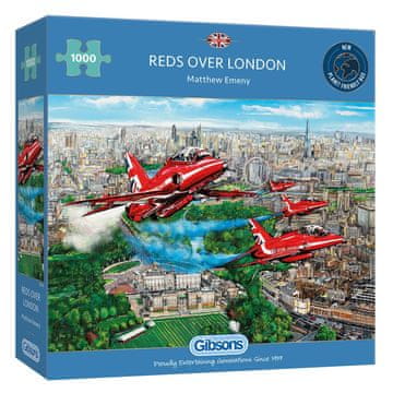 Gibsons Puzzle Rdeče puščice nad Londonom 1000 kosov