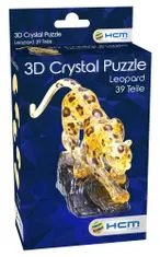 3D kristalna sestavljanka Levhart 39 kosov