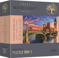 Trefl Wood Craft Izvor puzzle Westminstrska palača, Big Ben 501 kosov