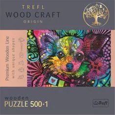 Trefl Wood Craft Origin Puzzle Barvni kuža 501 kosov