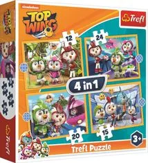 Trefl Puzzle Top Wing - Akademija 4v1 (12,15,20,24 kosov)