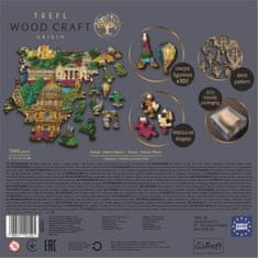 Trefl Wood Craft Origin Puzzle Znana mesta Francije 1000 kosov