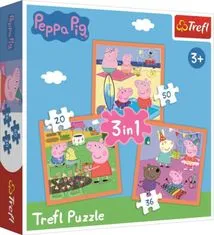 Trefl Puzzle Peppa Pig - Neverjetne ideje 3v1