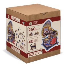 Wooden city Lesena sestavljanka Cozy Turntable 250 kosov ECO