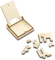Wooden city Leseno mesto Puzzle 3D mini živalski vrt